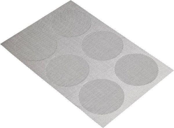 KCPMGREY01: WOVEN PLACEMATS GREY SPOTS S/6