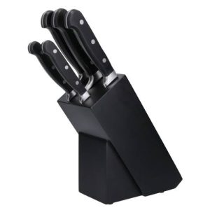 KCKNB15: BLACK KNIFE BLOCK SET 5PC