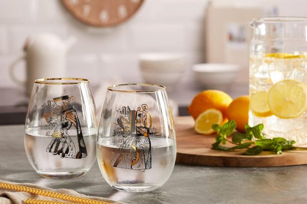 5236661: V & A ALICE S/2 TUMBLERS HIS & HERS 590ML - Image 2