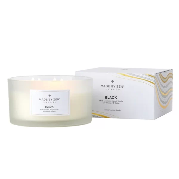 BLACK SCENTED CANDLE 600G