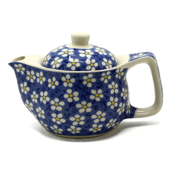 SMALL HERBAL TEAPOT - BLUE DAISEY