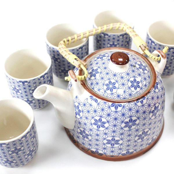 HERBAL TEAPOT SET BLUE STAR