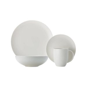 WHITE DIAMONDS DINNER SET 16PCS