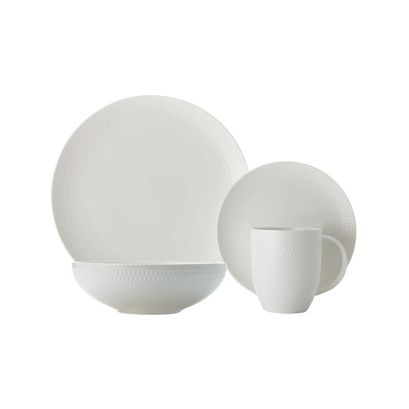 WHITE DIAMONDS DINNER SET 16PCS