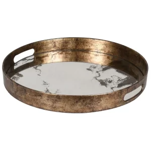 MARBLE EFFECT MIRROR TRAY
