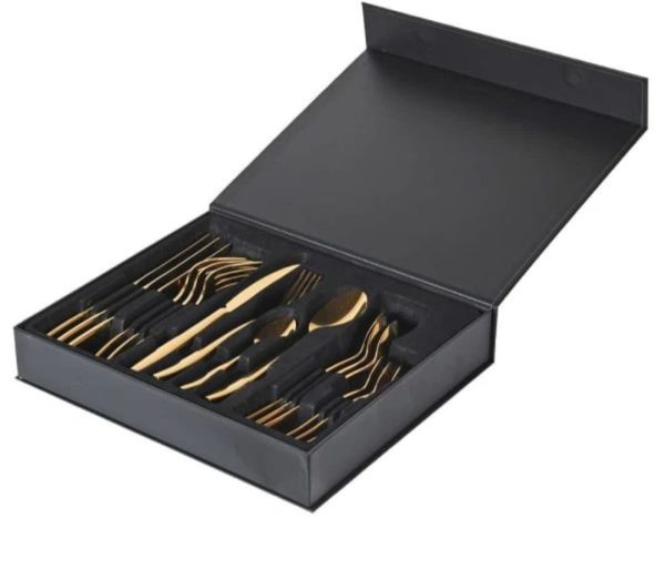 XYT013: GOLD CUTLERY SET 16PC