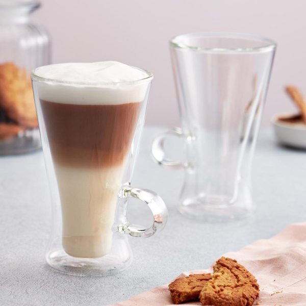 JUDGE DW 2PC G. LATTE MACC. GLASS SET 320ML - Image 3