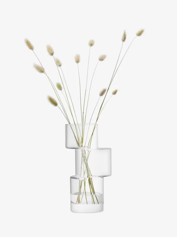 TD01: TIER VASE CLEAR H26CM