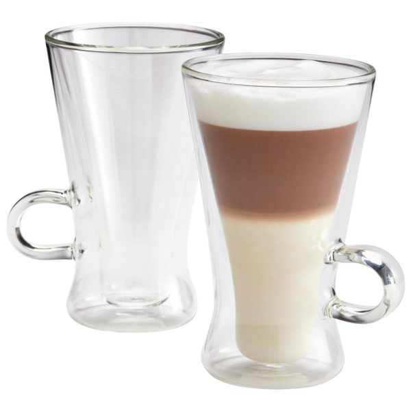JUDGE DW 2PC G. LATTE MACC. GLASS SET 320ML
