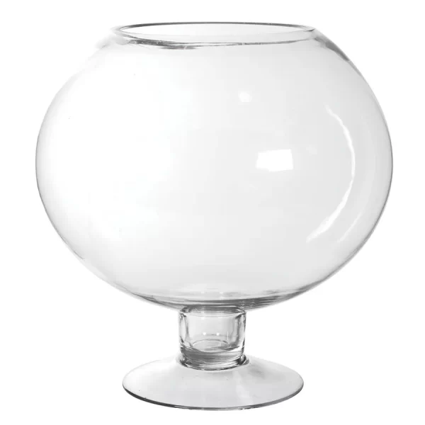 LARGE OPEN GLASS GLOBE JAR