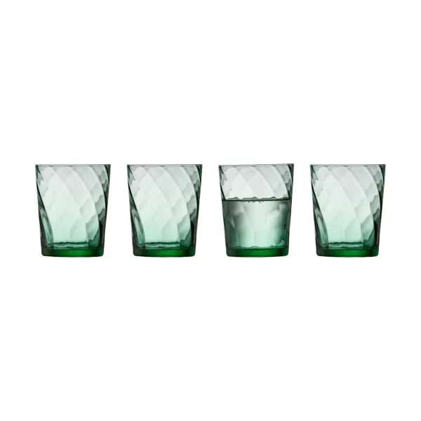 LY30187: VIENNA WATER GLASS 30CL S/4 GREEN