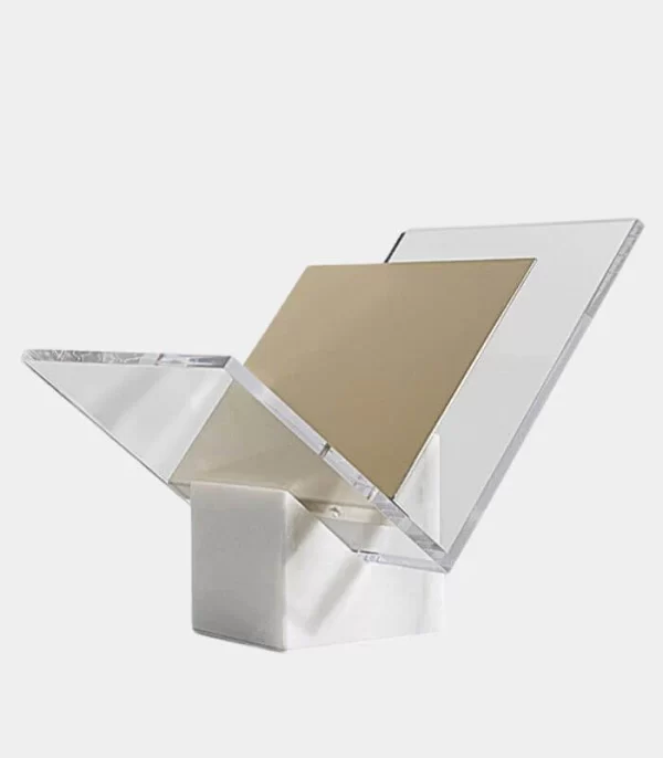 ZFH006: MARBLE & ACRYLIC BOOK STAND