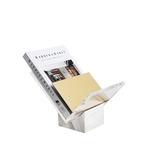 ZFH006: MARBLE & ACRYLIC BOOK STAND - Image 3