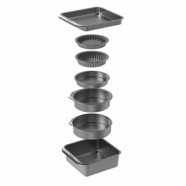 MCAPSCAKE7PC: MC STACKING NS CAKE BAKING SET 7PC