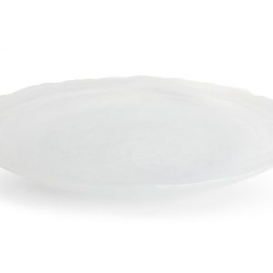 MISTY DECORATIVE DISH 50CM WHITE