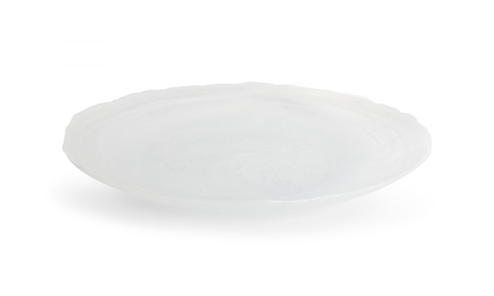MISTY DECORATIVE DISH 50CM WHITE