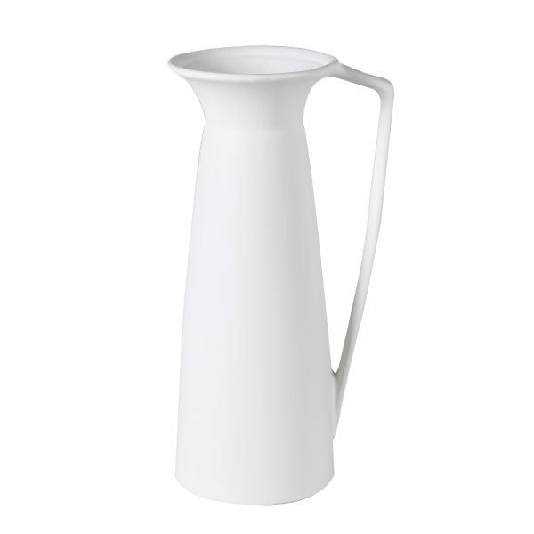 MPC064: MATT WHITE CERAMIC VASE