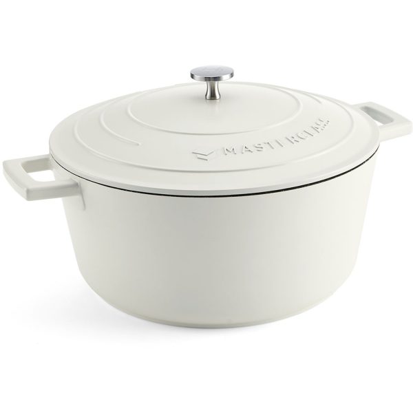 MS ALUM. CREAM CASS. DISH 24CM 4L