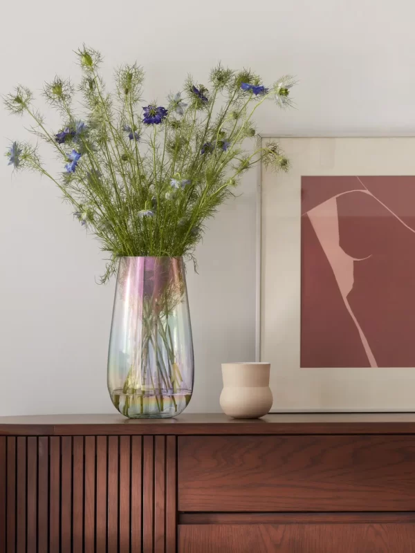 PE22: PEARL VASE MOTHER OF PEARL H28CM - Image 2