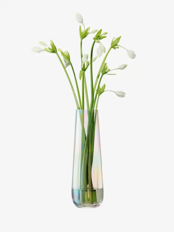 PE23: PEARL VASE MOTHER OF PEARL H36CM