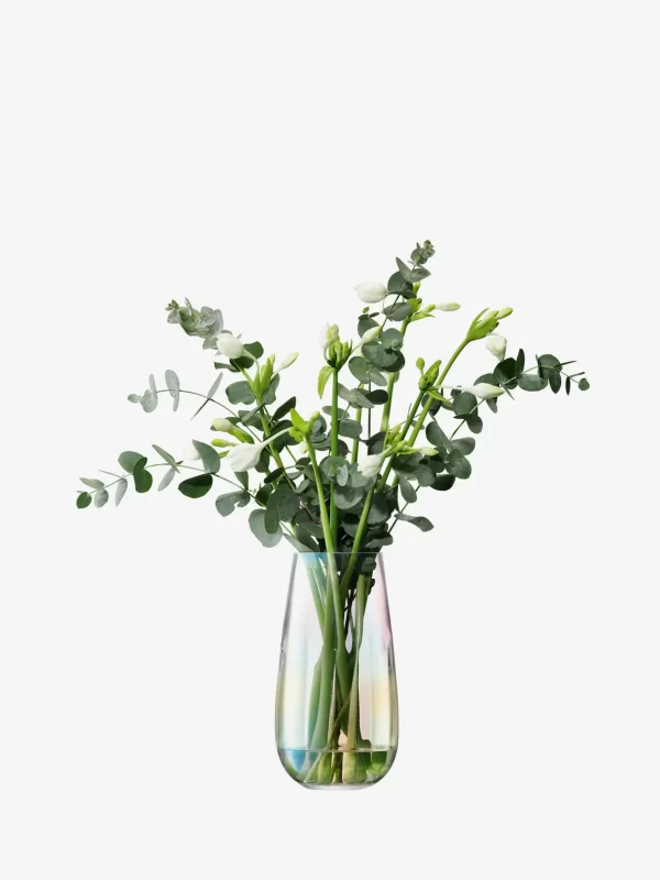 PE22: PEARL VASE MOTHER OF PEARL H28CM