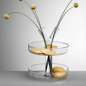 8512.1: PEONY 2 TIERED STAND & FLOWER POT TUBE