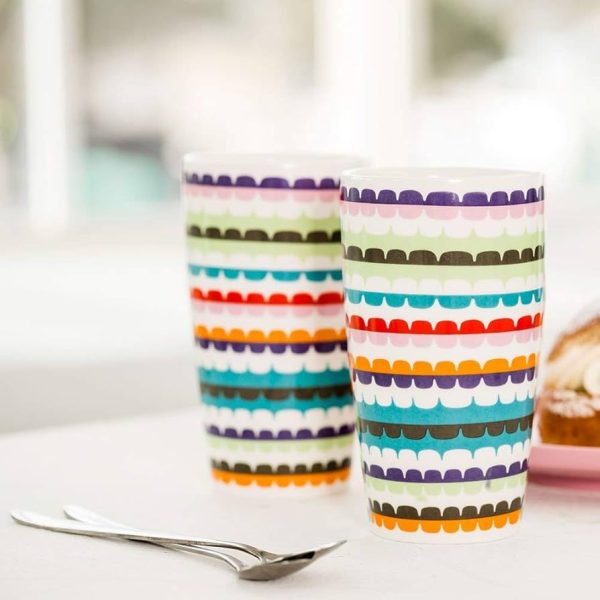 POP LATTE MUG W/SPOON S/2