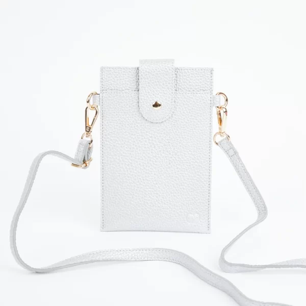 PUERTO PHONE POUCH SILVER