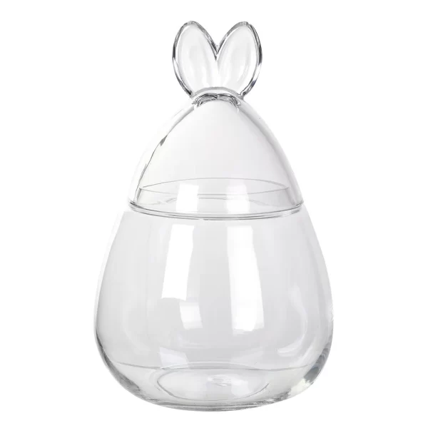 RABBIT EARS BONBON GLASS JAR