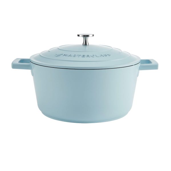 MS ALUM. SKY BLUE CASS. DISH 24CM 4L