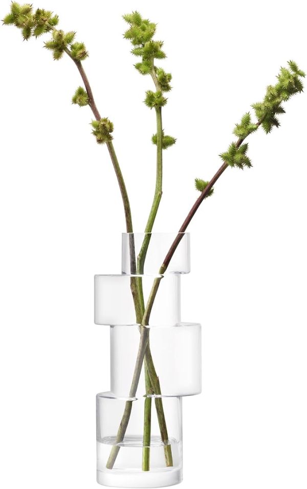 TD04: TIER VASE CLEAR H35CM