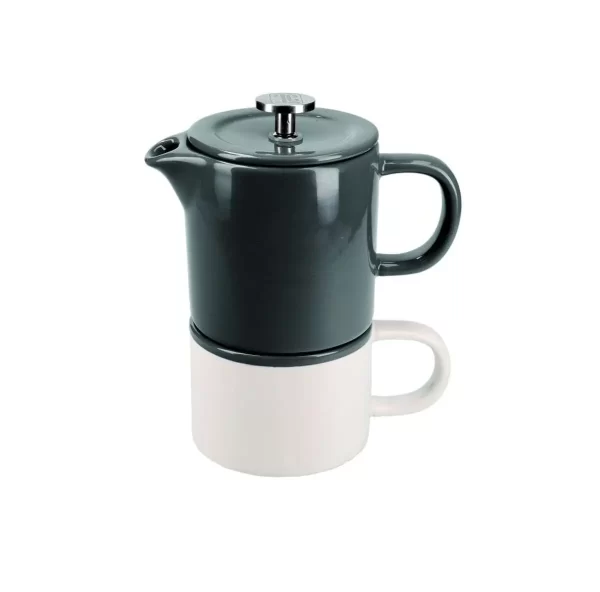 BARCELONA COOL GREY CERAMIC COFFEE FOR ONE 400ML