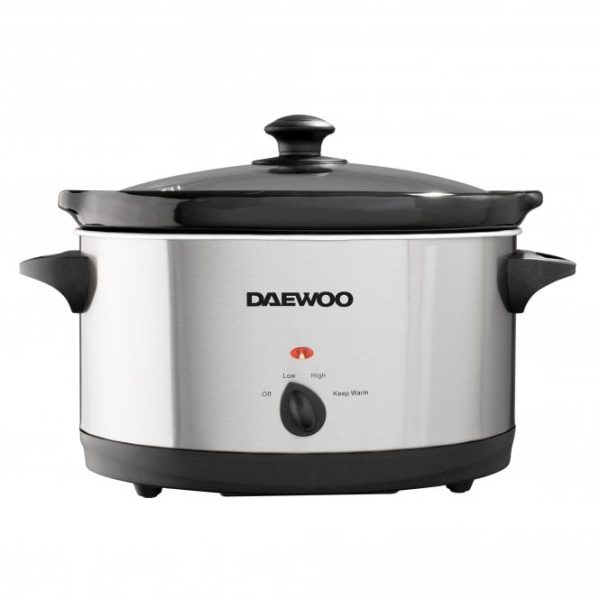 SDA1788: DAEWOO SLOW COOKER S/STEEL 6.5L