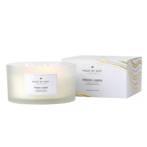 FRESH LINEN SCENTED CANDLE 600G