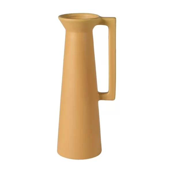 MPC063: SLIM MUSTARD CERAMIC VASE