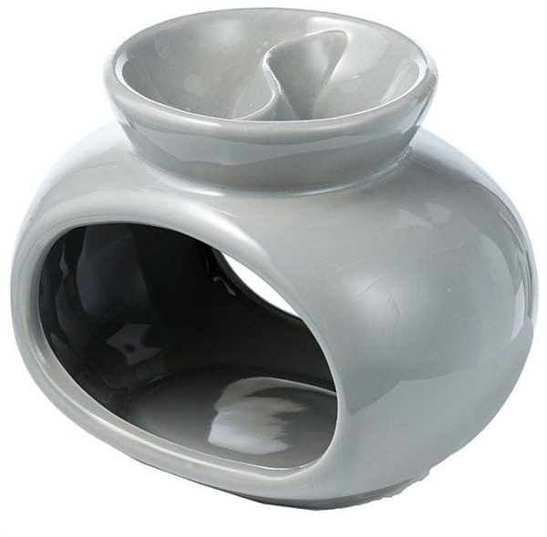 DOUBLE CERAMIC OIL BURNER - GREY