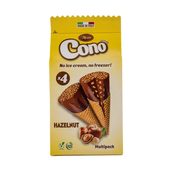 4 PK HAZELNUT CONOSNACK 100G