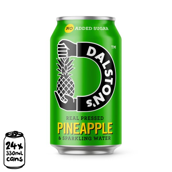 DALSTONS PINEAPPLE SODA CANNED DRINK 330ML
