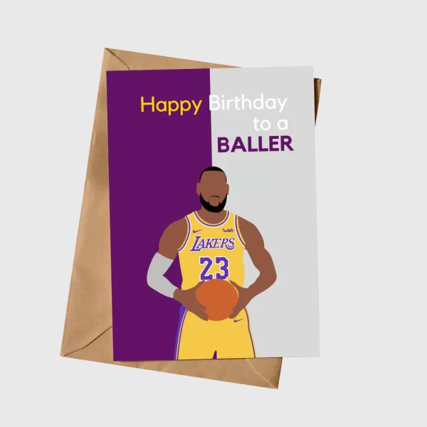 HAPPY BIRTHDAY... BALLER CARD