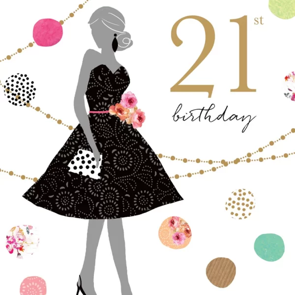 21ST LITTLE BLACK DRESS CARD