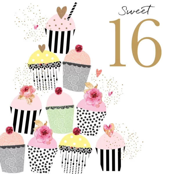 SWEET 16 CARD