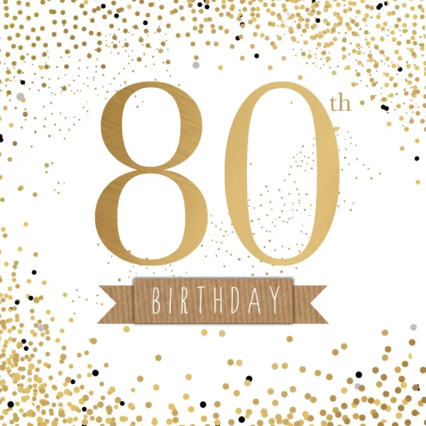 FIZZY 80TH CARD