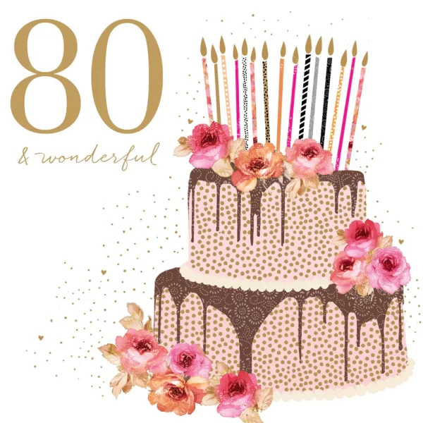 80 & WONDERFUL CARD