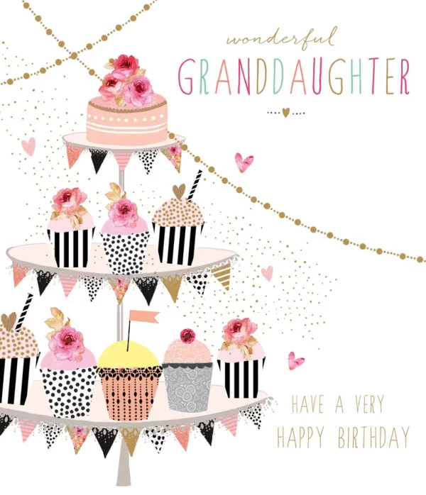 WONDERFUL GRANDDAUGHTER CARD