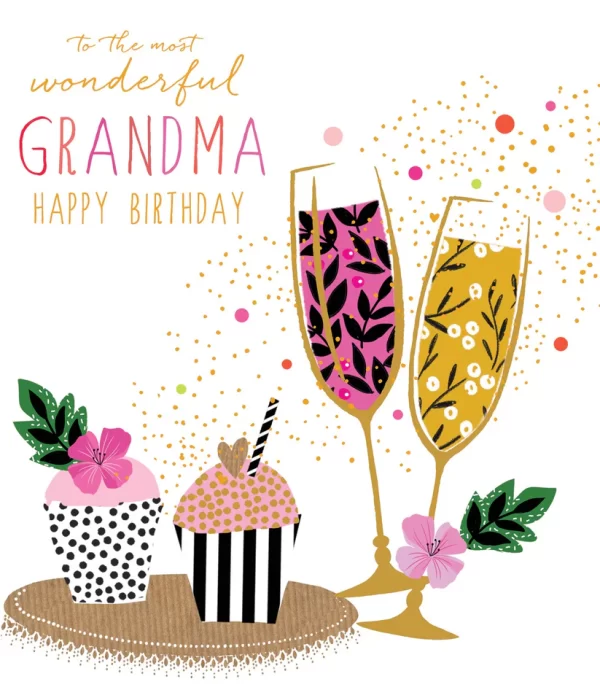 TO THE MOST WONDERFUL GRANDMA CARD