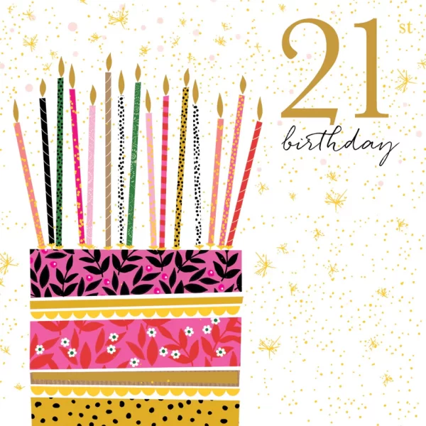 21 BIRTHDAY CARD