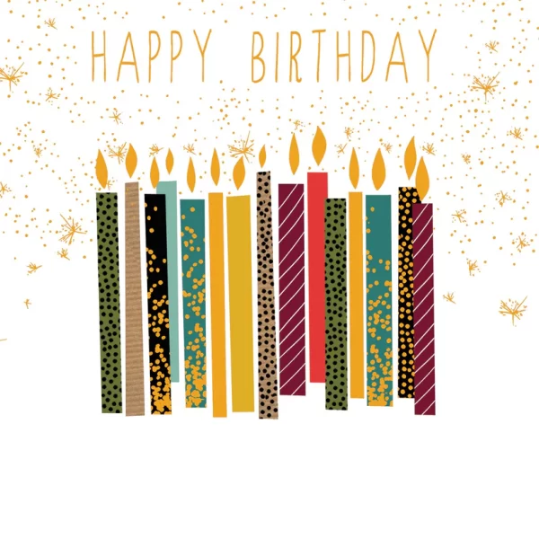 MALE CANDLES CARD