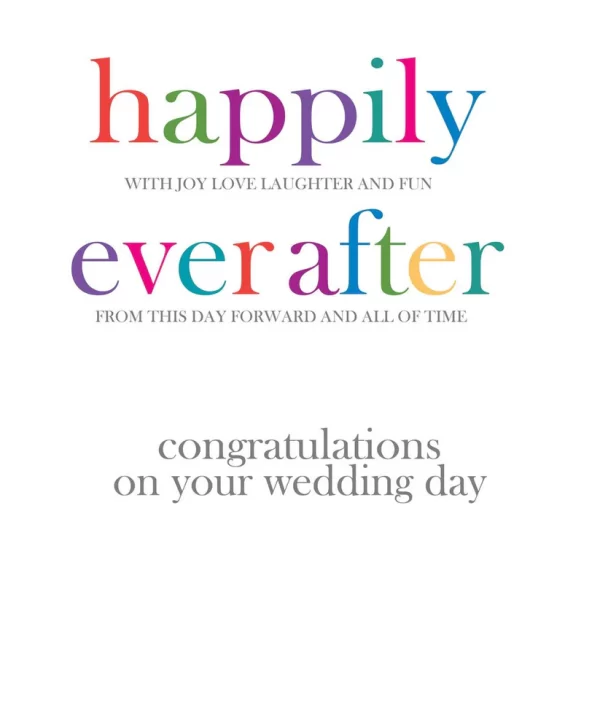 HAPPILY EVER AFTER CARD