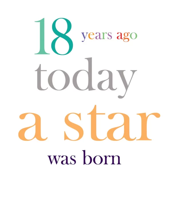 18 YEARS AGO CARD