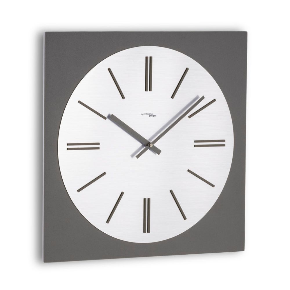 307 GSM: ORION DARK GREY METAL CLOCK